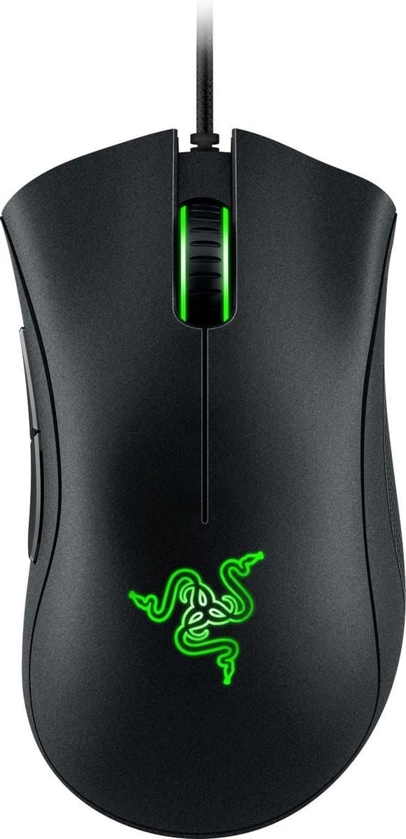 Razer DeathAdder Essential Gaming Muis – 6400 DPI Optische Sensor – Bedraad – Ergonomische Gaming Mouse voor PC – Programmeerbare Knoppen – Zwart — afbeelding 1