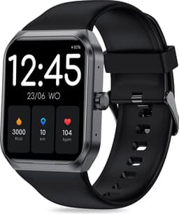 FITAGE Smartwatch - Smartwatches - Stappenteller - Sporthorloge - Smart watch - Activity Tracker - Dames en Heren - Zwart — thumbnail 1
