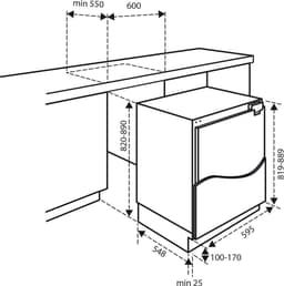 Inventum IKV0821D - Inbouw koelkast - Onderbouw - Vriesvak - Nis 82 cm - 115 liter - 2 plateaus - Deur op deur - Wit — thumbnail 5
