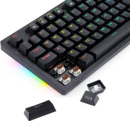 Redragon Knight Draadloze QWERTY Gaming Toetsenbord - 2.4 Ghz USB connector - USB-C kabel  - Tenkeyless Mechanisch — thumbnail 3