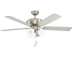 EGLO Las Palmas Plafondlamp met ventilator - 132cm - AC longer life - Grijs