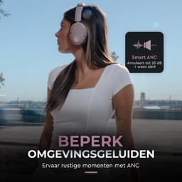 JLab Jbuds Lux ANC Draadloze Koptelefoon Bluetooth - Active Noise Cancelling Over Ear Hoofdtelefoon - 70 uur Batterijduur - Be Aware Audio - Multipoint - Aanpasbare Equalizer - Inklapbaar - Mauve — thumbnail 2
