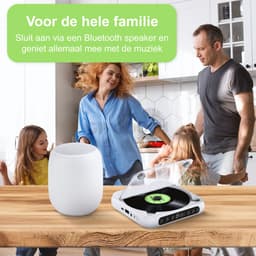 GH Goods - Discman - Draagbare CD Speler met Bluetooth - Ingebouwde speaker - Voor in de auto - EA100 - 3.5 MM Aux - CD / CD-R / CD-RW - MP3 - Zwart — thumbnail 4