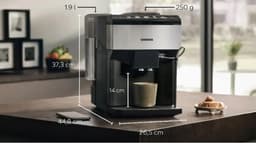 Siemens EQ.500 TP517DF3 - Volautomatische espressomachine - zwart - roestvrijstaal - Met bonenmaler - TFT display — thumbnail 2