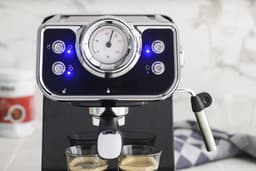 Espressomachine - koffie machine - espresso - Zwart - Retro - OldScool - 950W - 1.5 liter — thumbnail 3