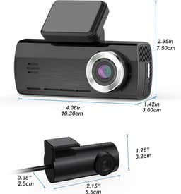 Lexium Dashcam voor auto - Dashcam - Dashcam voor auto voor en achter - Dashcam voor en achter - Dashcam voor en achter draadloos - Dual dashcam — thumbnail 3