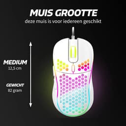 DINTO® Gaming Muis - Lichtgewicht - 7200 DPI - RGB - Game Muis - Optische — thumbnail 2