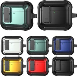 Telestore - Hoesje geschikte voor AirPods 4 - TPU hybride hoesje Beschermhoes - Shockproof AirPods 4 Cover - AirPods 4 Hoesje - Geschikt voor Apple Airpods 4 - groen - hard en TPU cover — thumbnail 4