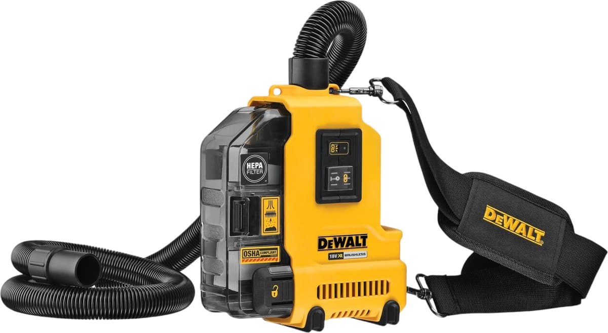 DeWALT DWH161N Stofafzuiging 18V XR Basic Body — afbeelding 1