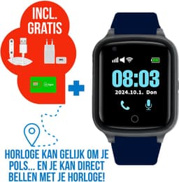 Wiesba WB73S - GPS Horloge Senior - Smartwatch voor Ouderen - Persoonlijke alarmen - alarm horloge ouderen - GPS Horloge Alzheimer - Valdetectie - Blauw — thumbnail 1