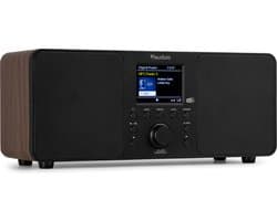 DAB radio met Bluetooth - Audizio Genua - DAB+ radio, FM radio - Auto scan - Houtlook