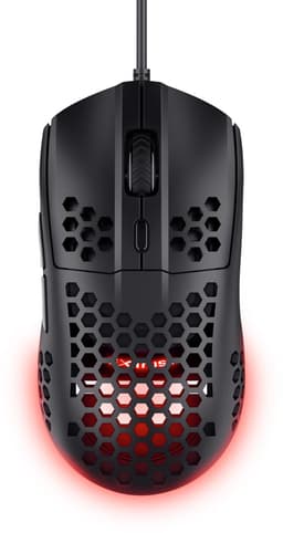 Trust GXT929 Helox - Gaming Muis - Ultra licht - RGB verlichting - 6400 DPI - Bedraad - Zwart — thumbnail 1
