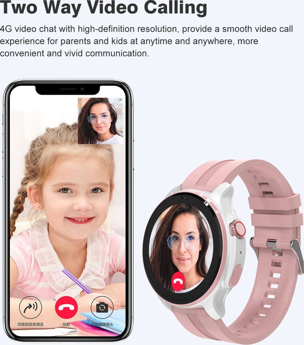 Xcruiser Kinderen 4G Smart Watch Sos Gps Locatie Video Oproep Simkaart Voor Kinderen Smartwatch Camera Waterdicht Horloge Voor Ios Android — afbeelding 1