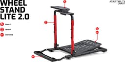 Next Level Racing Wheel Stand Lite 2.0 - Racestuur Standaard - Verstelbaar - Versnellingspookhouder — thumbnail 2
