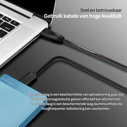 MKSS® Harde Schijf Extern - Draagbare - 500GB Opslag - Blauw — thumbnail 4
