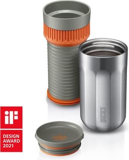 Draagbaar Alles-in-één Koffiezetapparaat met Vacuümdruk, Handmatige Koffiemachine voor Reizen, Geïsoleerde Koffiemok, Snelle Extractie, Roestvrijstalen Thermobeker — thumbnail 2