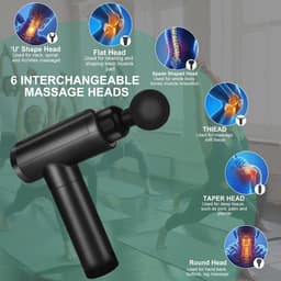 Professioneel massagepistool voor spierontspanning en dieptemassage met 6 snelheden en 4 opzetstukken — thumbnail 3