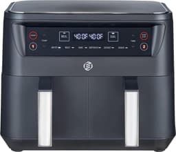 Equivera Dubbele Airfryer - Dubbele Mand - Dual Cook - Heteluchtfriteuse - Verschillende Programma's - Dual Zone - Mega — thumbnail 1