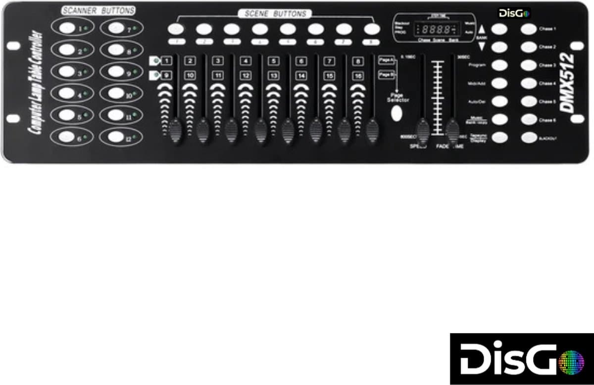 DisGo DMX 512 Controller 192 Kanalen — afbeelding 1