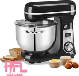 HFL Goods - Keukenmixer - Keukendeeg Kneeder Machine - 6 Liter - Zilver — thumbnail 1