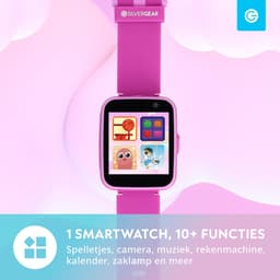 Smartwatch Kinderen met Camera en SD-kaart - Rekenmachine, Zaklamp, Alarm, Timer - 9 Spelletjes - Touchscreen - Educatief speelgoed 3 Jaar - Kids - Kinderhorloge Meisjes / Jongens - Roze - Cadeautje - 3, 4, 5, 6, 7, 8, 9, 10, 11+ Jaar - Soundlogic — thumbnail 4