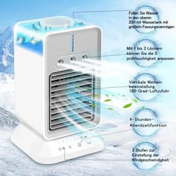 Lexium Mini airco - Kleine airco - Mini airconditioning - Mini aircooler - Luchtkoeler - Draagbare min airco - Aircooler — thumbnail 4