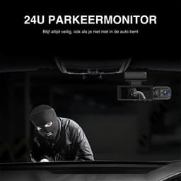 Dashcam voor auto - 170 Graden Kijkhoek - Nachtzicht - FullHD video - Wifi - Super compact - Parkeermodus - 3.16 Inch Scherm — thumbnail 5