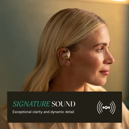 House of Marley Liberate Open Draadloze Oordopjes - Open Ear Bluetooth Sport Oortjes - 20 uur Batterijduur - Zweetbestendig en Waterbestendig - USB C - Gemaakt van Duurzame Materialen - Cream — thumbnail 2