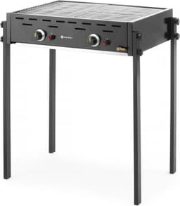 HENDI Roast-Master Pro gasgrill – dubbele branders – zwart – 11,6kW – 790x560x900 mm — thumbnail 5