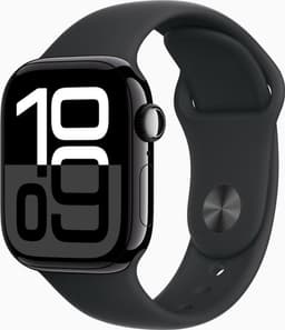Apple Watch Series 10 - Wifi + 4G - 46mm - Zwarte Aluminium Case met Zwart Sportbandje - M/L — thumbnail 2