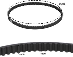 SnelShoppen - Grasmaaier Aandrijfriem voor Rotak 32, Rotak 32 R, ARM32, ARM 32 R, ARM 3200, Hoge Kwaliteit, Duurzaam, Tuinaccessoires — thumbnail 5