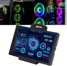 3,5-inch USB-minischerm - Temperatuurmonitor - Zwart - CPU RAM HDD-gegevensmonitor - Uniek secundair scherm voor pc — thumbnail 5