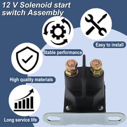 SnelShoppen - Starterrelais Grasmaaier 12V Magnetische Schakelaar Voor MTD AM138068 725-04439A 725-04439B Voor Tuintractoren — thumbnail 4
