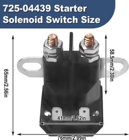 SnelShoppen - Starterrelais Grasmaaier 12V Magnetische Schakelaar Voor MTD AM138068 725-04439A 725-04439B Voor Tuintractoren — thumbnail 5