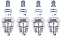 SnelShoppen - 4 Pack L7T Bougies voor 2-Takt Motoren, Vervangingsaccessoires voor Grasmaaier, Heggenknipper, Kettingzaag en Bosmaaier — thumbnail 1