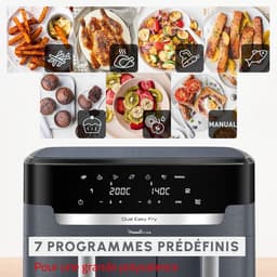 Airfryer Dubbele Mand - Heteluchtoven XXL - Grote Maaltijden Bereiden - Synchroon Koken - 11 Liter Capaciteit - Zwart — thumbnail 4