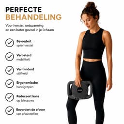 Massage Gun Fascia - Deep Tissue - 6 Koppen - 20 snelheidsniveau's - Zwart — thumbnail 5