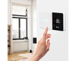 Intelligente Thermostaat - Slimme Regelaar - Comfort Verhoging - Wereldwijde Connectiviteit - 13.6 mm Dikte - Wit