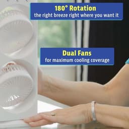 Mini USB-ventilator met mist - 3 in 1: personeel ventilator, verdampende luchtkoeler en kleine luchtbevochtiger, 3 regelbare snelheden — thumbnail 3