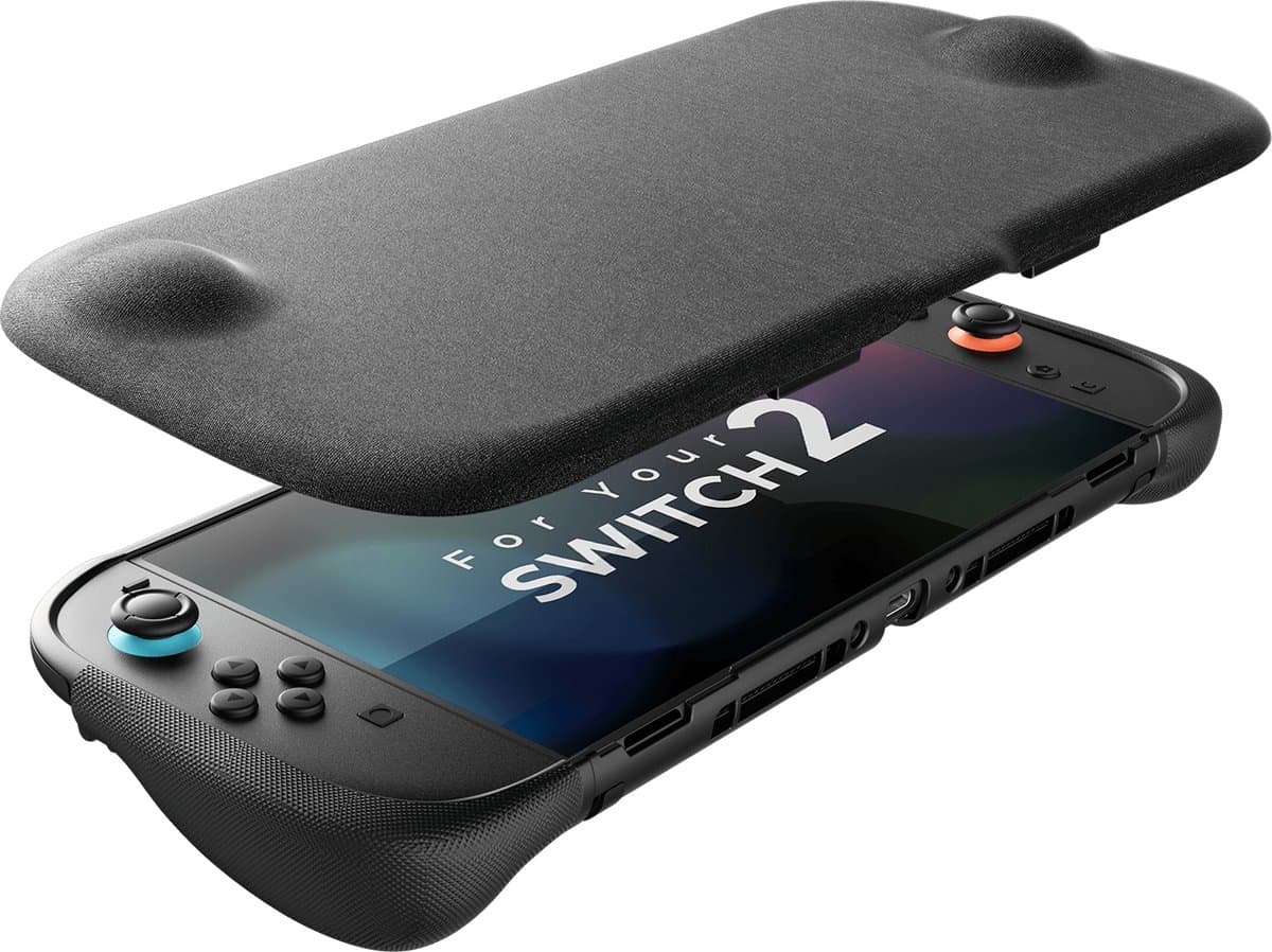 JSAUX EveryDay Case voor Nintendo Switch 2 - Afneembare Magnetische Travel Cover - Ergonomische Grip - Dock Compatible - Zwart - PC0123C — afbeelding 1