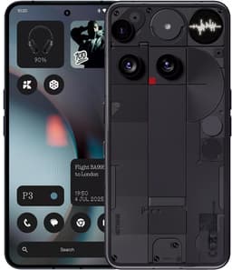 Nothing Phone (3) 12/256GB Zwart – Glyph Interface & 50MP Camera — thumbnail 1