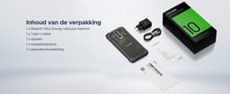 DOOGEE Blade 10 Ultra Energy 4.5G - Robuuste Telefoon - Smartphone - 36 GB RAM+128 ROM（2TB/TF) - UNISOC T7250 - Android 16 - 6,56-inch HD+ 90Hz - 64MP Camera - 6150mAh/18W - IP68 - 10.7mm - Vingerafdruk-Face ID - NFC - GPS - Zilver — thumbnail 3