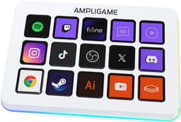 FIFINE D6 - Mixer - RGB Studio Controller - 15 LCD Aanpasbare Toetsen - Podcast / Streaming / Gaming - Inclusief Gratis Software - Wit — thumbnail 2