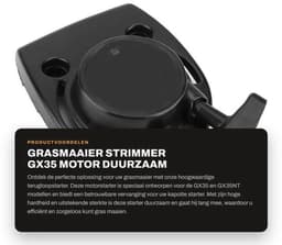 Repeteerstarter Hoogwaardige Vervanging - Grasmaaier - Motor - Duurzaam - Hoge Hardheid - Goede Sterkte - Startmotor — thumbnail 1