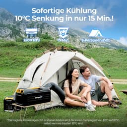 Draagbare airconditioner 5-in-1 compacte camping airco met app bediening, snelle koeling, 3500 BTU voor tent en camper — thumbnail 5