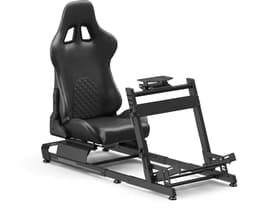 VDD Gaming On Sim Racing Cockpit – Black on Black - Aluminium — thumbnail 1