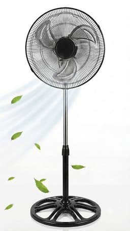 Krachtige Statiefventilator - Tafelventilator- 45W - 40CM - 3 Snelheden - Wit - — thumbnail 1