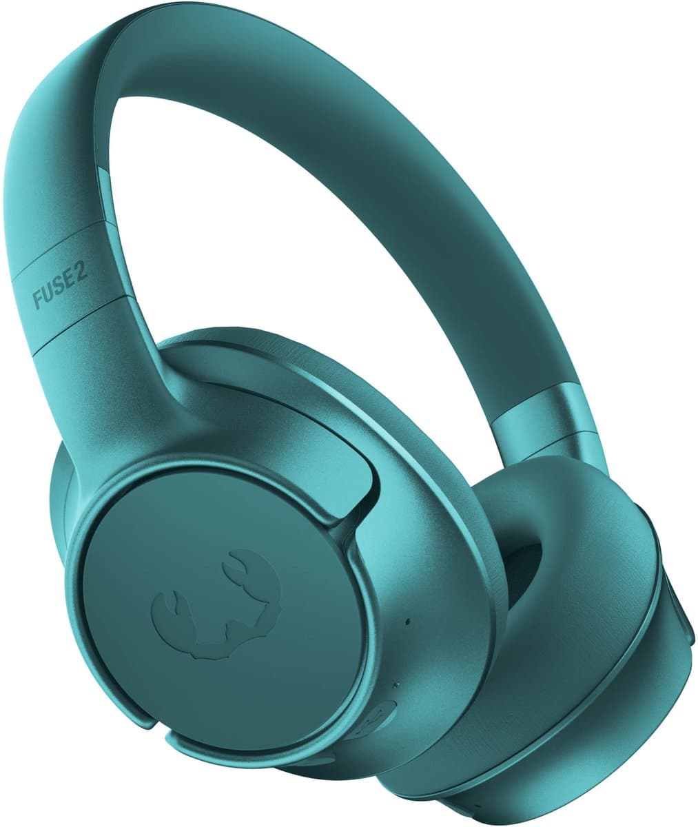 Fresh 'n Rebel Clam Fuse 2 - Koptelefoon Noise Cancelling met 80 uur Speeltijd - Draadloos (Bluetooth 6.0) - Met Microfoon - Verbind 2 apparaten tegelijk - Personal Sound App (Real Teal) — afbeelding 1
