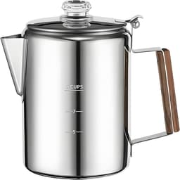 Koffiezetapparaat Percolator - Roestvrij staal - Koffie Zetten - Glazen venster - 6 kopjes - Meerkleurig — thumbnail 1