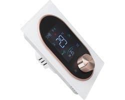 Slimme Thermostaat - Digitale Thermostaat Programmeerbare Thermostaat - Comfortabel Huis - Kleuren LCD Scherm - 130x88x38.3mm - Wit